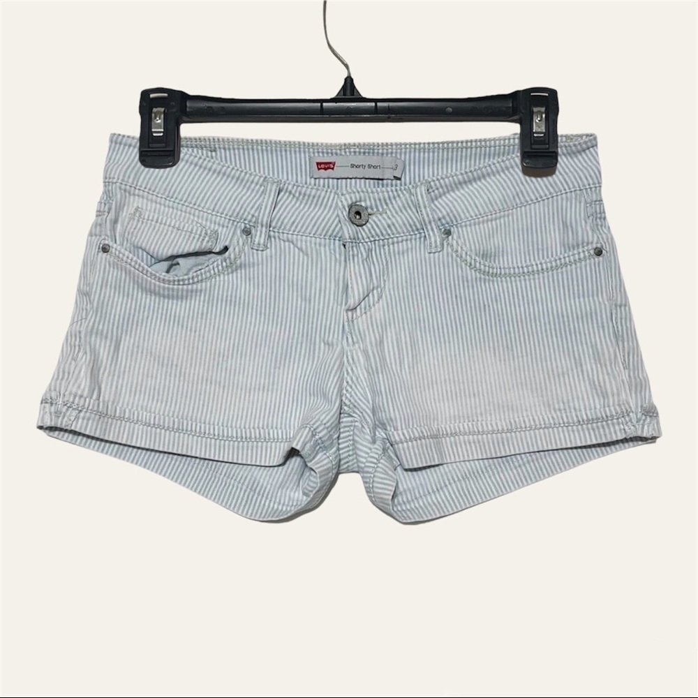 Levi’s Shorty Shorts Lightwash Striped